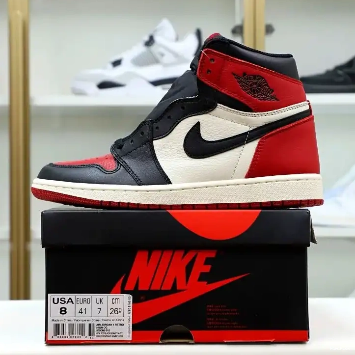 1 RETRO JORDAN 'BRED OG Kimikick AIR HIGH TOE' 0512